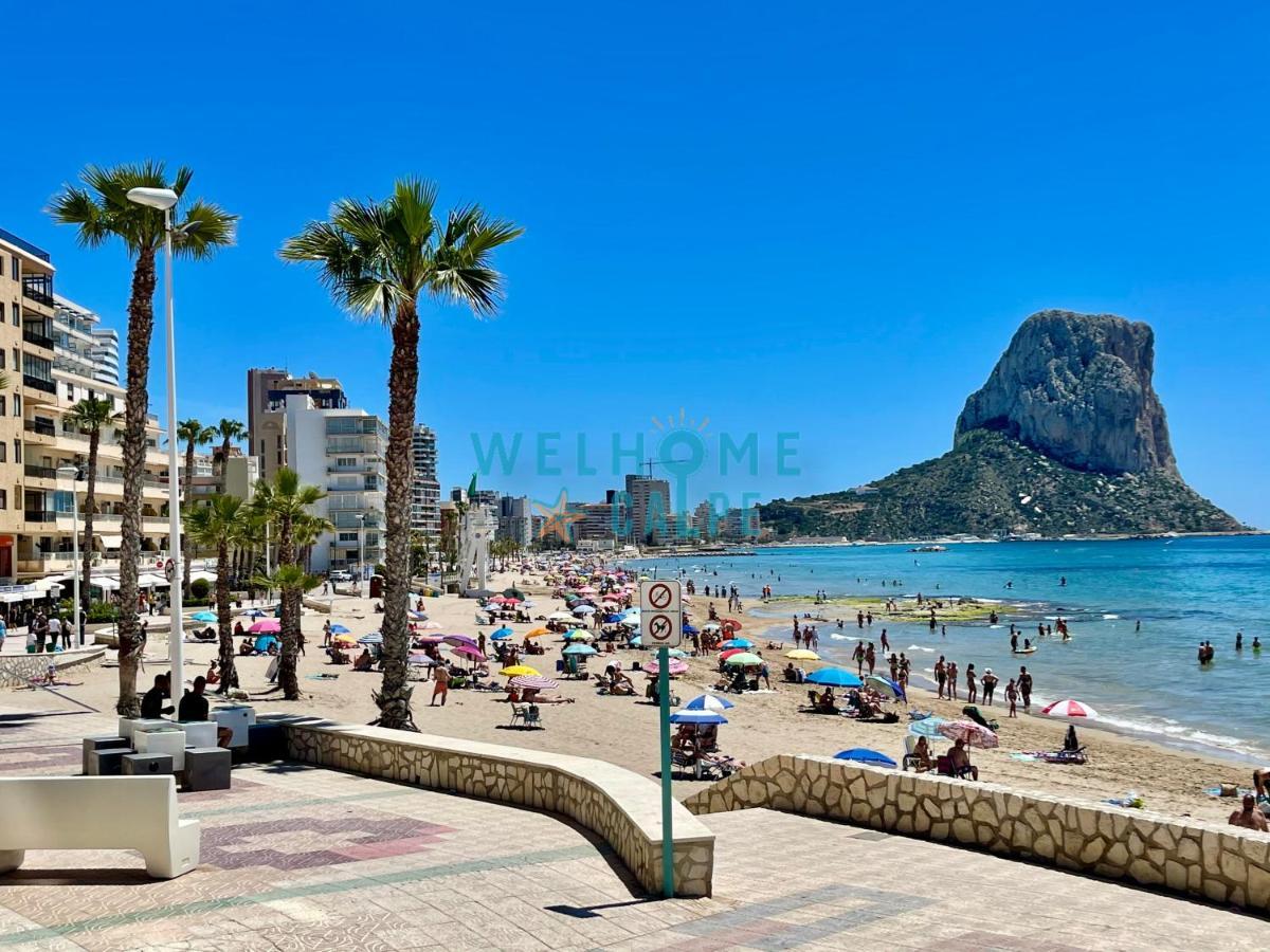 칼페 Lima Con Piscina Y Vista Al Mar 아파트 외부 사진